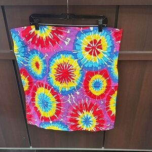 Colorful Tie-Dye bandana scarf